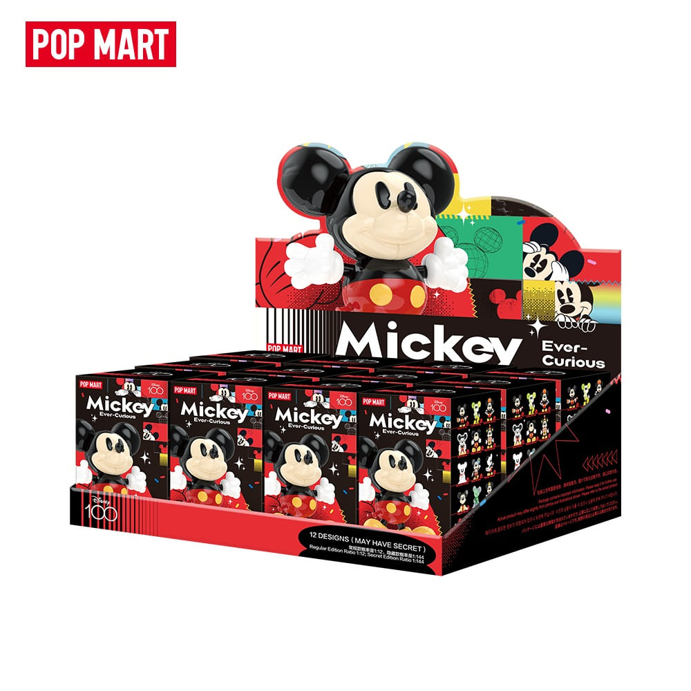 POP MART KOREA, Disney 100th anniversary Mickey Ever Curious - 디즈니 100주년 미키 에버 큐리어스 시리즈 (박스)